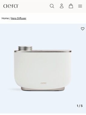 Aera White Home Diffuser – Sleek Ultrasonic Aroma Diffuser Gently Used
